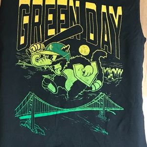 Green Day Oakland A's Shirt Med